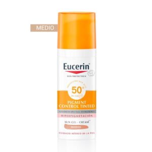 Eucerin Sun Fluid Pigment Control SPF50+ con color