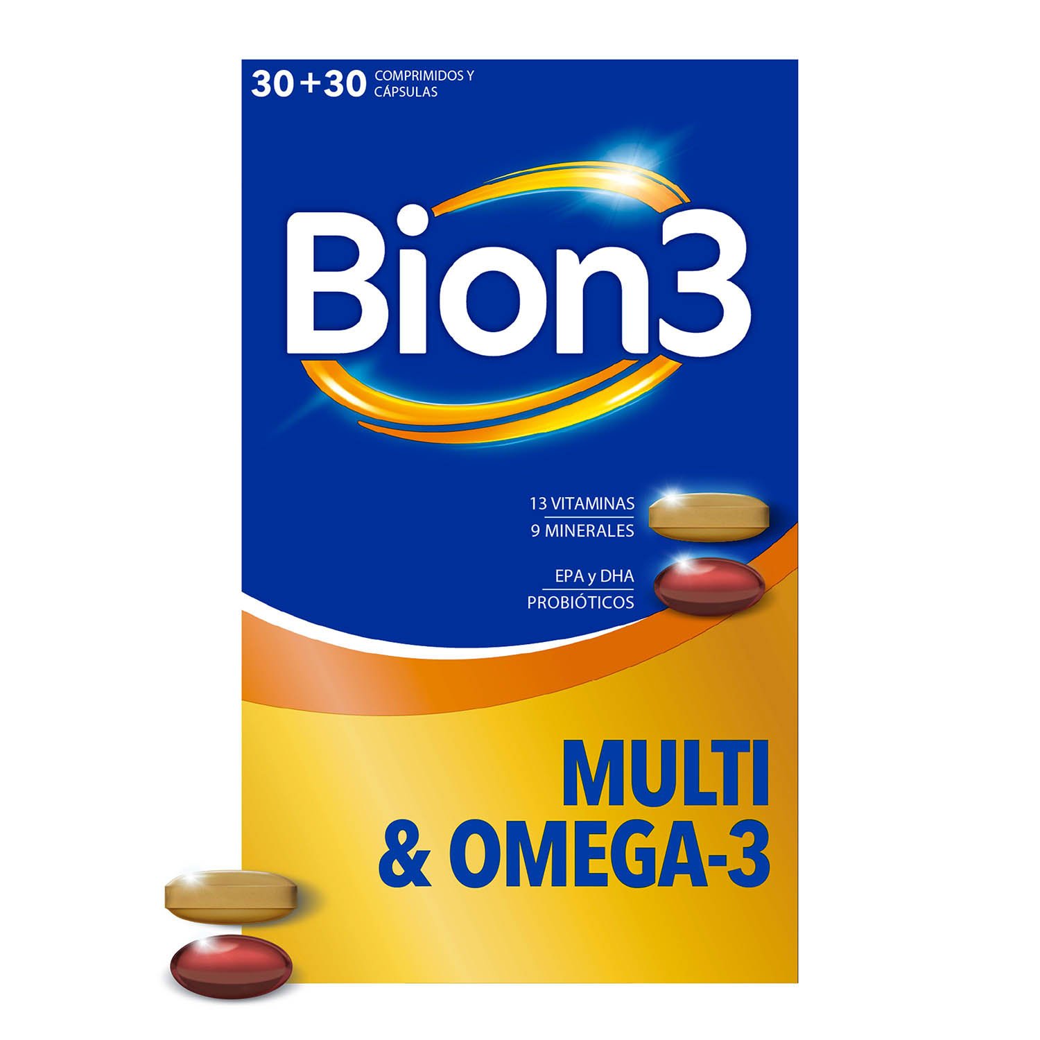 Bion3 Omega 3 Multivitaminas 60 cápsulas