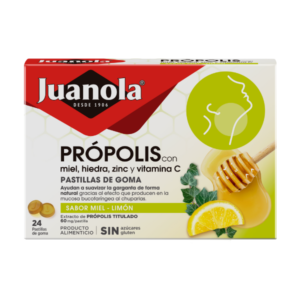 Juanola Própolis Hedera sabor miel y limón 48 g