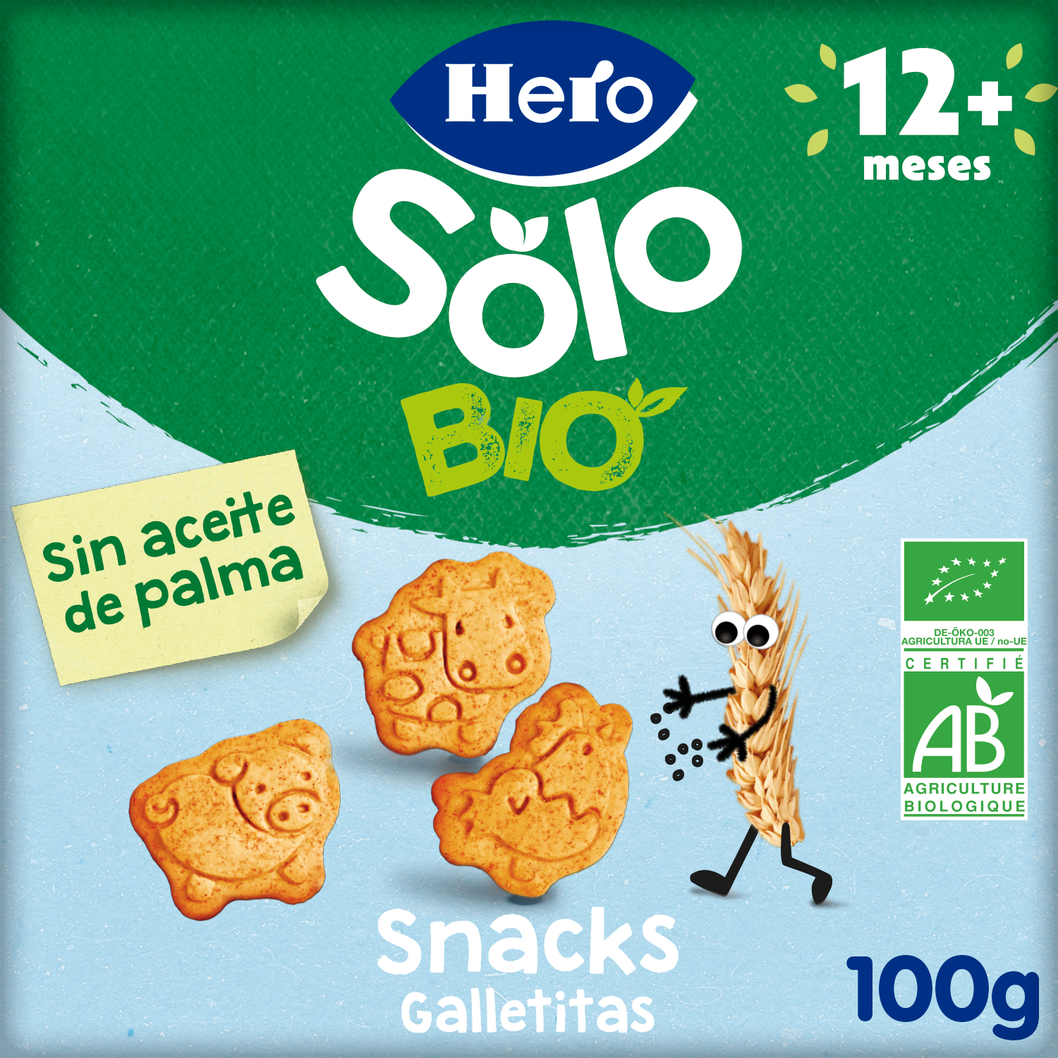 Hero Baby Eco galletas de animales 100 g
