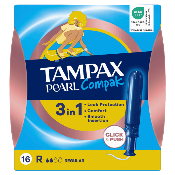 Tampax Compak Pearl Regular 16 uds
