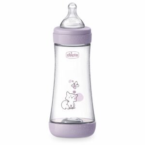 Chicco biberón Perfect5 violeta flujo rápido 300 ml 4m+