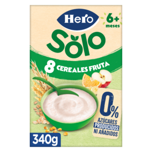 Hero Baby papilla 8 cereales con fruta 340 g