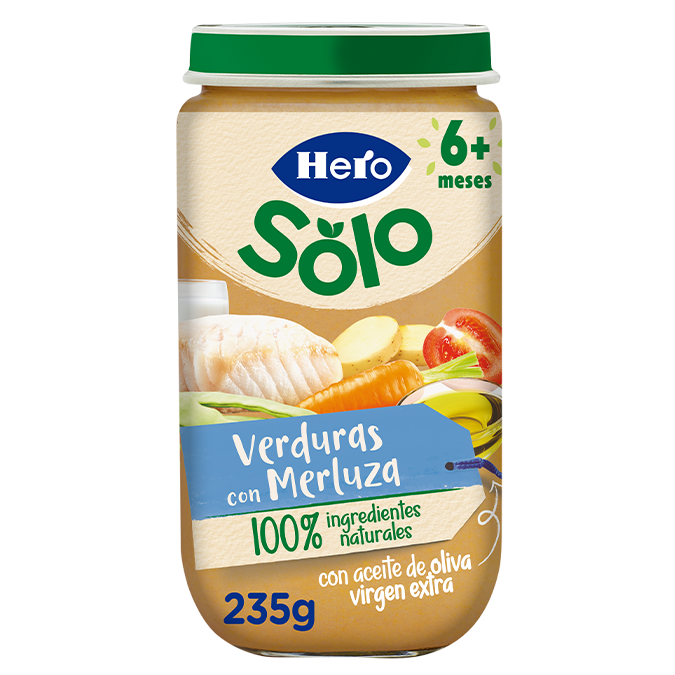 Hero Baby tarrito verduritas con merluza 235 g